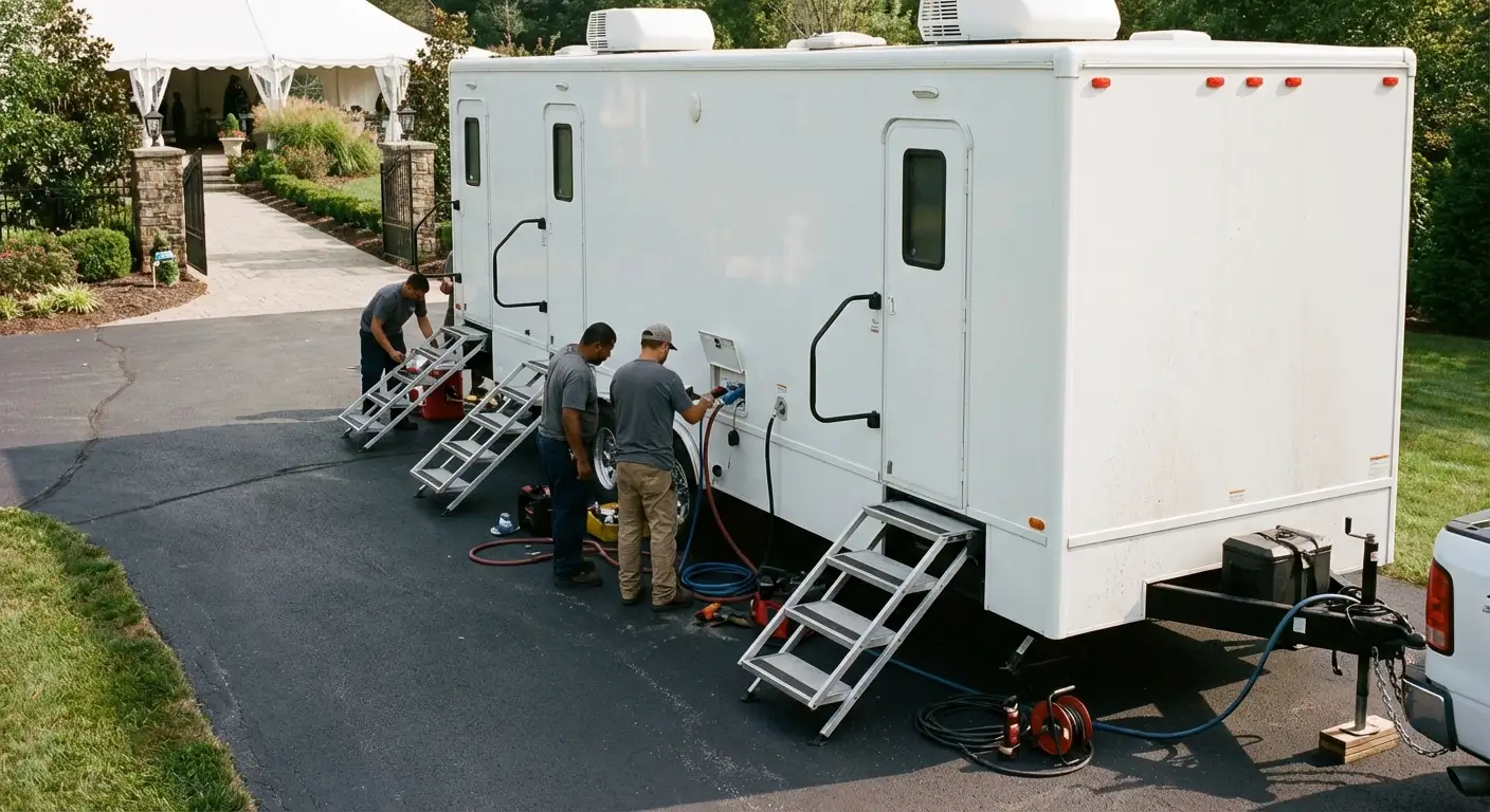 Luxury Restroom Trailer in Charleston, SC