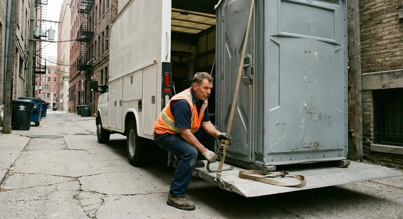 Portable sanitation services in Downtown Charleston