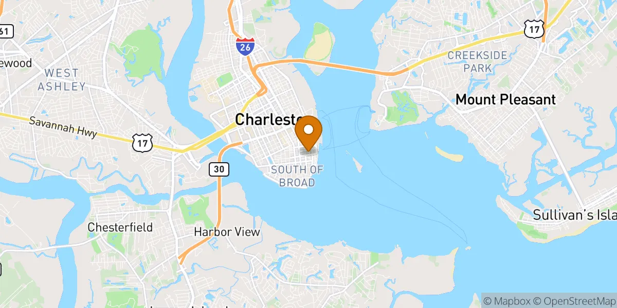 Charleston neighborhood map in Charleston, SC