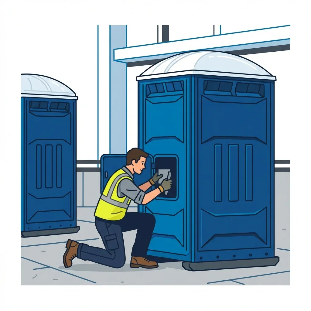 High-rise construction site sanitation logistics in Charleston, SC